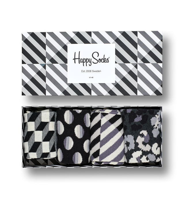 Happy Socks Black and White Gift Box