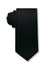 Black Plain 7cm Ganton Essentials Italian Silk Tie Made in Australia
