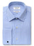 Blue White Stripe Tailored Fit Elliott Easy Iron Superfine Cotton Essentials Shirt