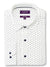 White Navy Feet Print Tailored Fit Gilbert Pure Cotton Shirt