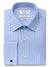 Mid Blue White Stripe Slim Fit Eton Easy Iron Superfine Cotton Essentials Shirt