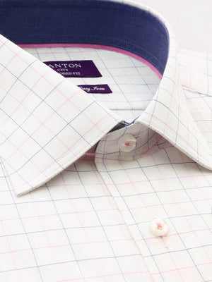 Cambridge Collar with Button Cuff; Trim Detail and Pocket