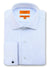Light Blue Textured Slim Fit Darren Luxury 2 Ply Cotton Shirt