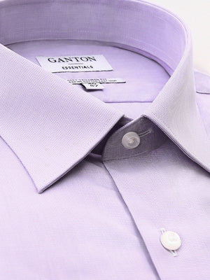 Purple Tailored Fit Emile Easy Iron Superfine Cotton Essentials Shirt