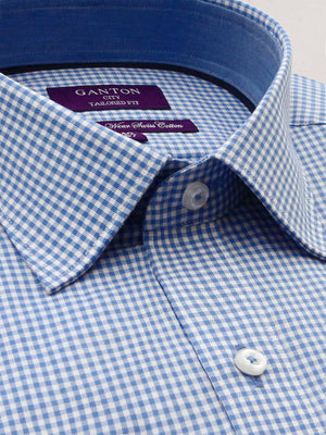 City Spread Collar with Button Cuff; Trim Detail and Pocket