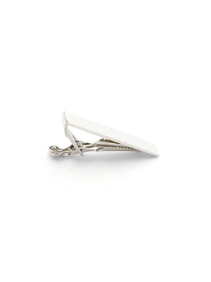Brushed silver Tie Clip