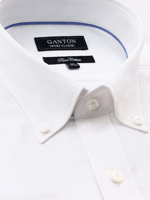 White Oxford Classic Fit Floyd Pure Cotton Shirt