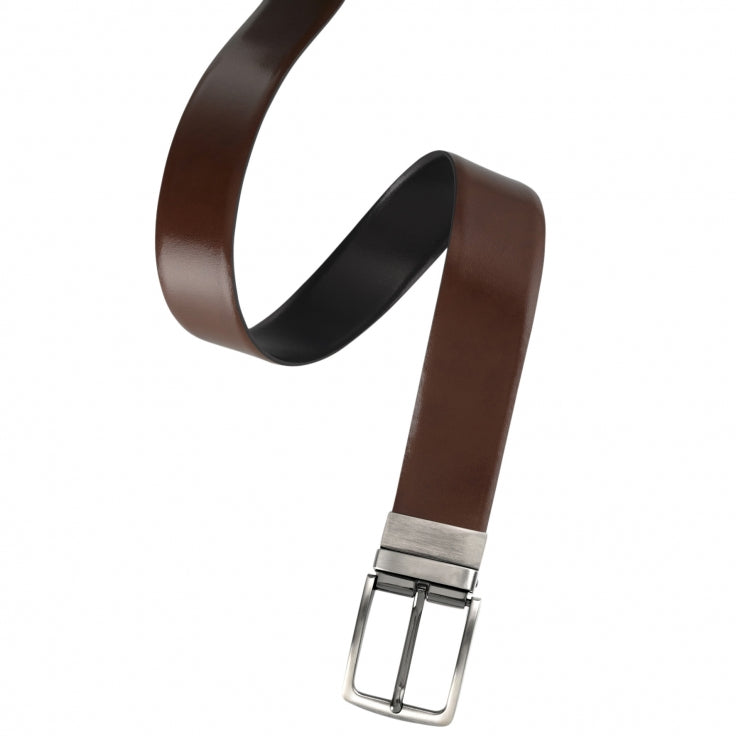 Black/Tan Reversible Leather Belt