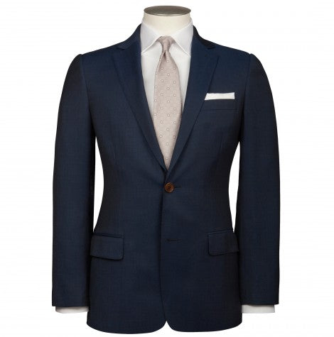 Lewis Blue Contrast Twill Suit
